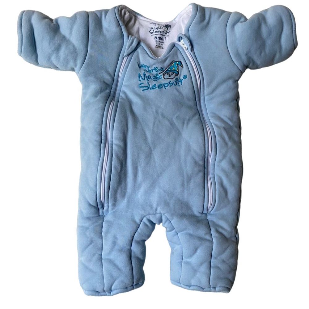 Baby Merlin's Magic Sleepsuit Unisex Blue Sleeping Bag 0-6 Months